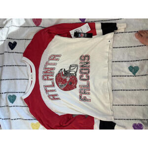 Atlanta Falcons Long Sleeve Cropped Women's size L Shirt 47‎ Brand